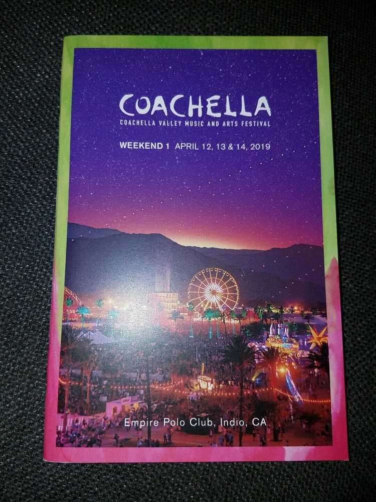 Official Coachella 2019 Weekend 1 Program book