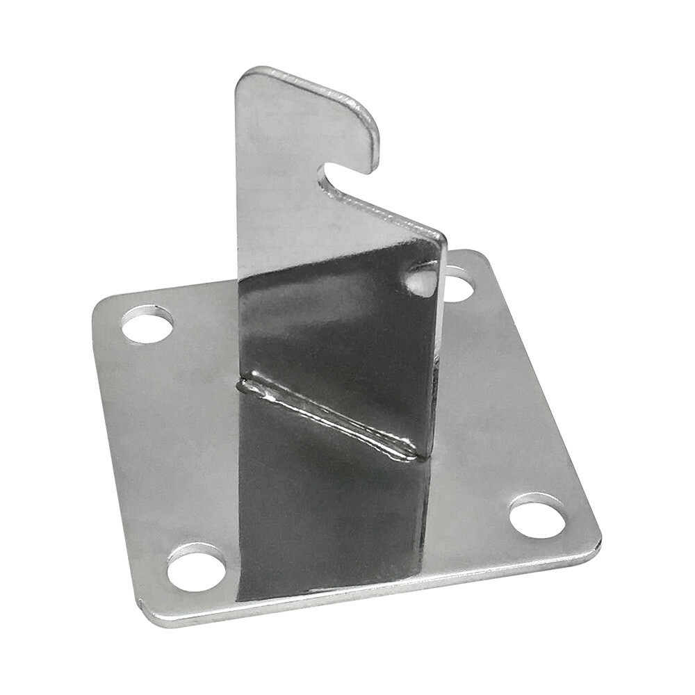 4 Pc CHROME 3 x 3 Gridwall Wall Bracket Mount Grid Panel Mount Mounting Brackets