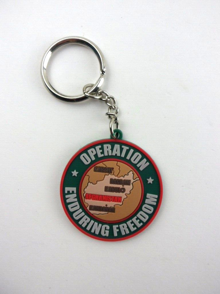 Operation Enduring Freedom Keychain - Rubber