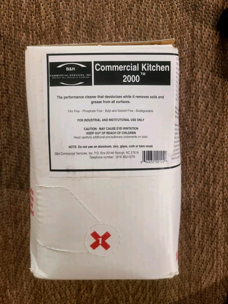 B & H Commercial Services Inc Commercial Kitchen 2000 Performance Cleaner System