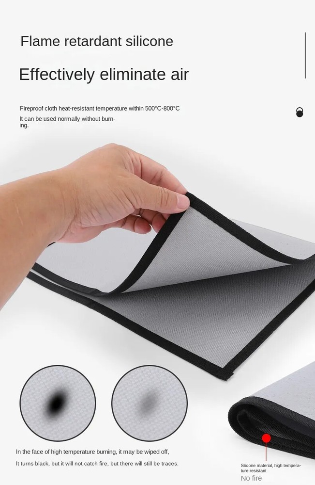 Outdoor Multi-purpose Silicone Cloth High-temperature and Fireproof Mat