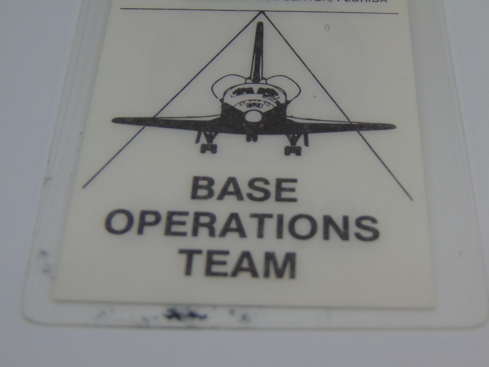 Original Nasa USAF Obsolete Access Badge STS 30 Base Operations Team EG&G Fl