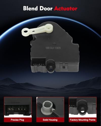 A/C HAVC Heater Blend Door Actuator & Recirculation 2PCS Replacement for
