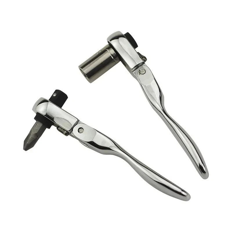 1/4 Mini Ratchet Wrench Set 72 Teeth Dual Head Screwdriver Quick Spanner Tool
