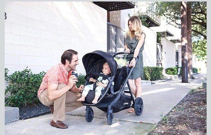 Joovy Qool Modular Stroller Grey Melange 8189 Single Double Triple Ready