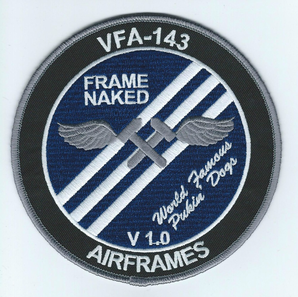 VFA-143 AIRFRAMES "FRAME NAKED" patch