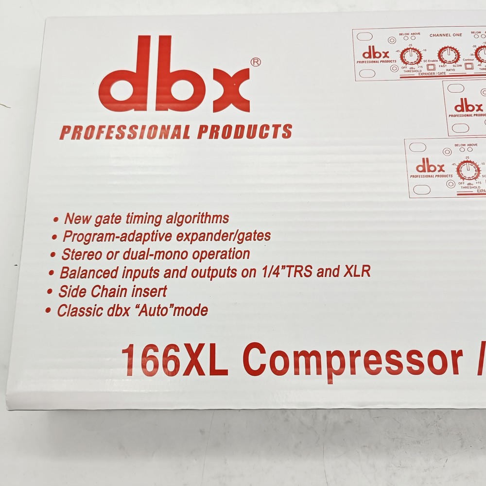 DBX 166XL Compressor Limiter/Gate Effects DSP Processor US Stock