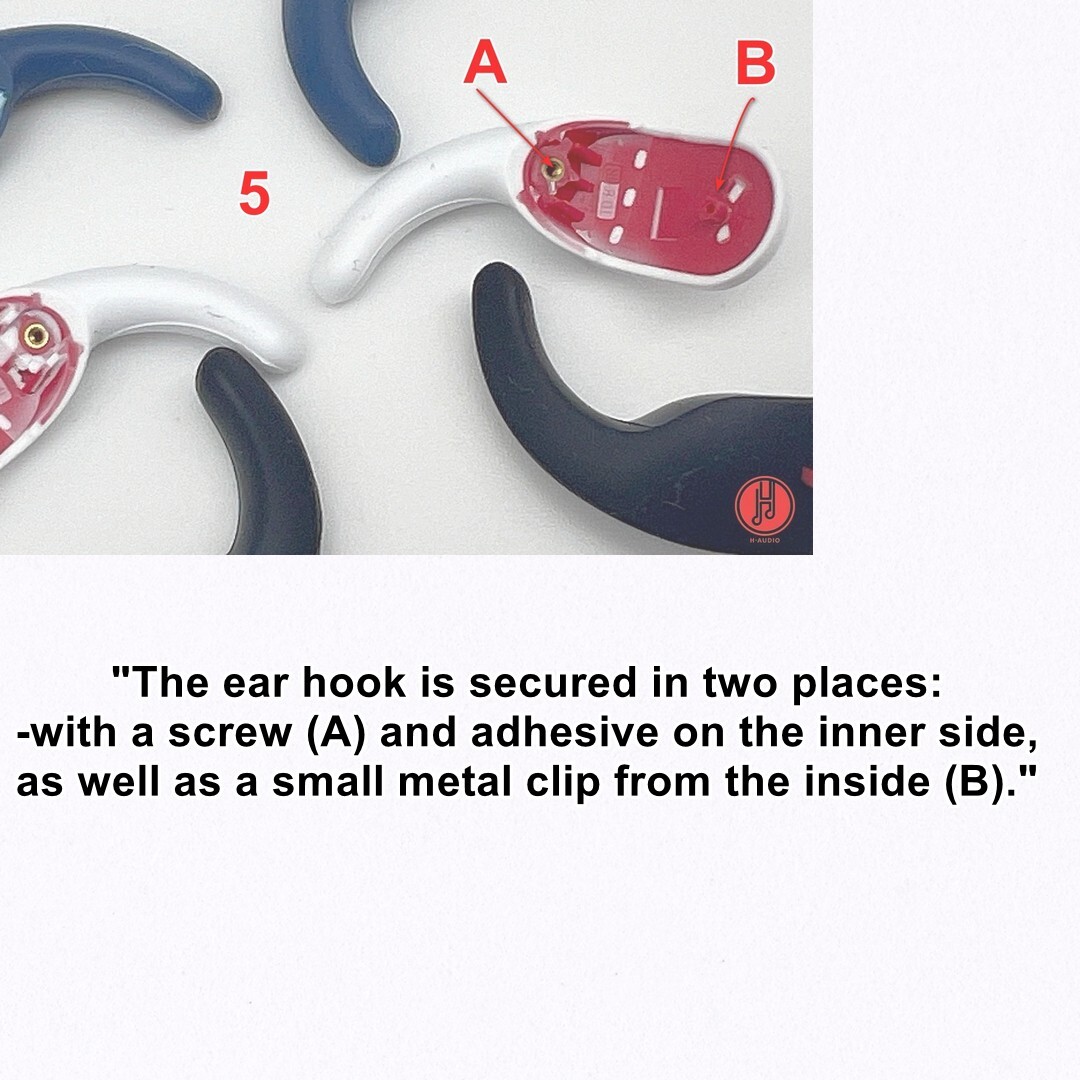 Authentic Beats Fit Pro Ear Hooks - Black - Replacement Parts (1 Pair) NEW