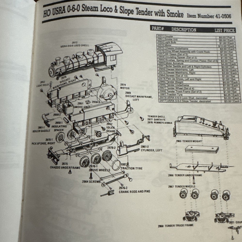 1990 Bachmann Parts Catalog