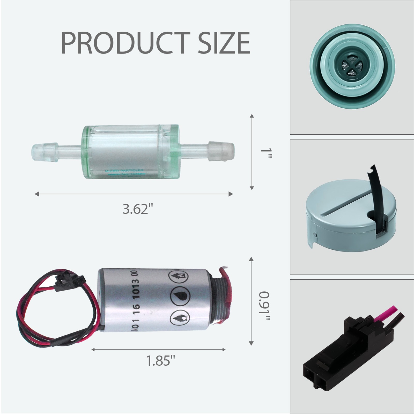 16916 Oxygen Sensor w/16913 Filter Compatible with Robinair R-1234yf Machines
