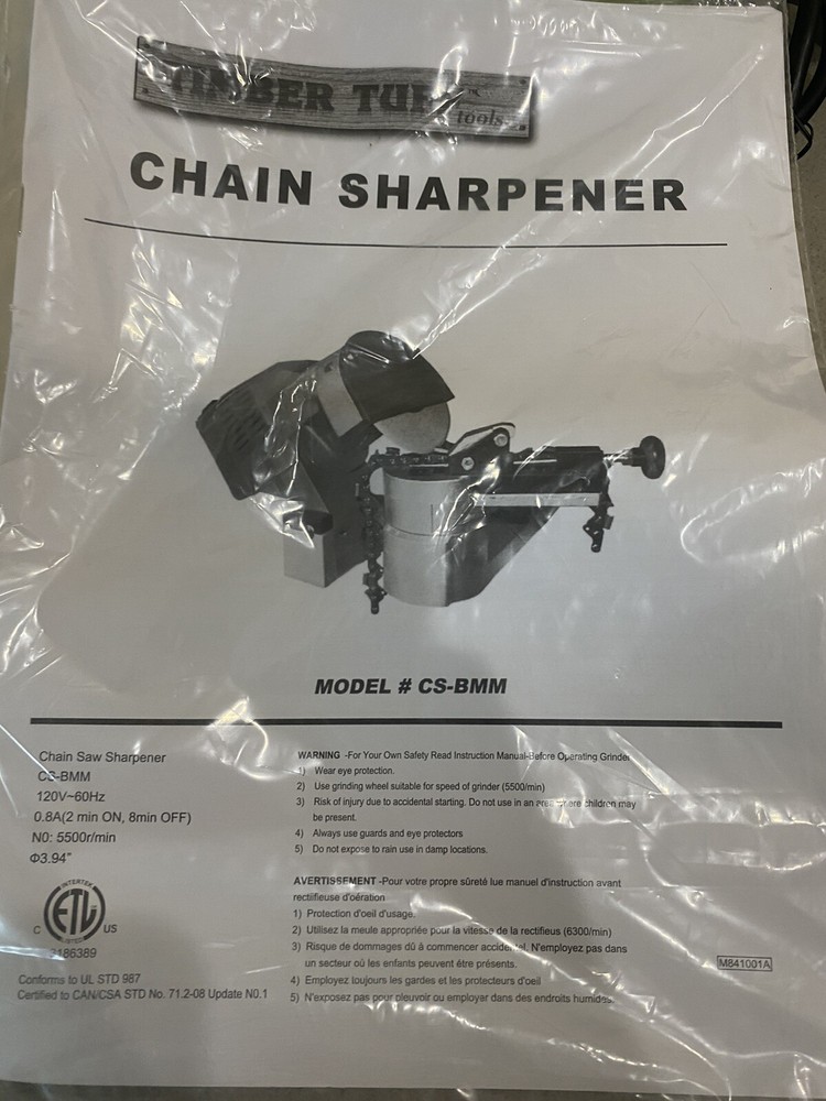 Zoro Select Cs-Bmm Electric Chain Sharpener,Bench Mount