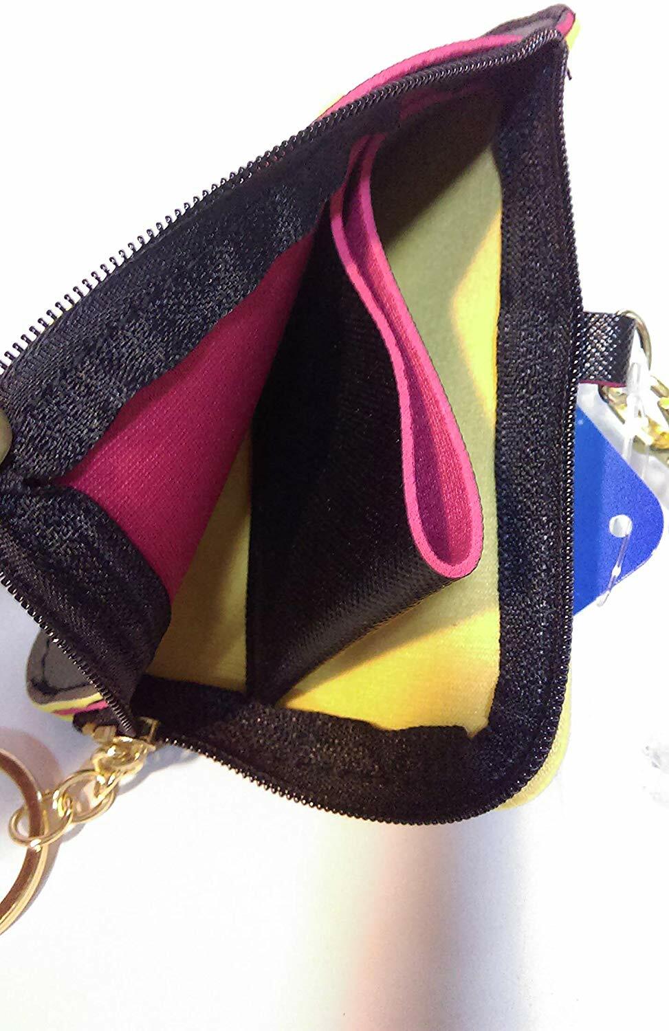 Disney Mickey Mouse Change Coin Purse Card Holder Case Wallet Pouch Bag Lanyard