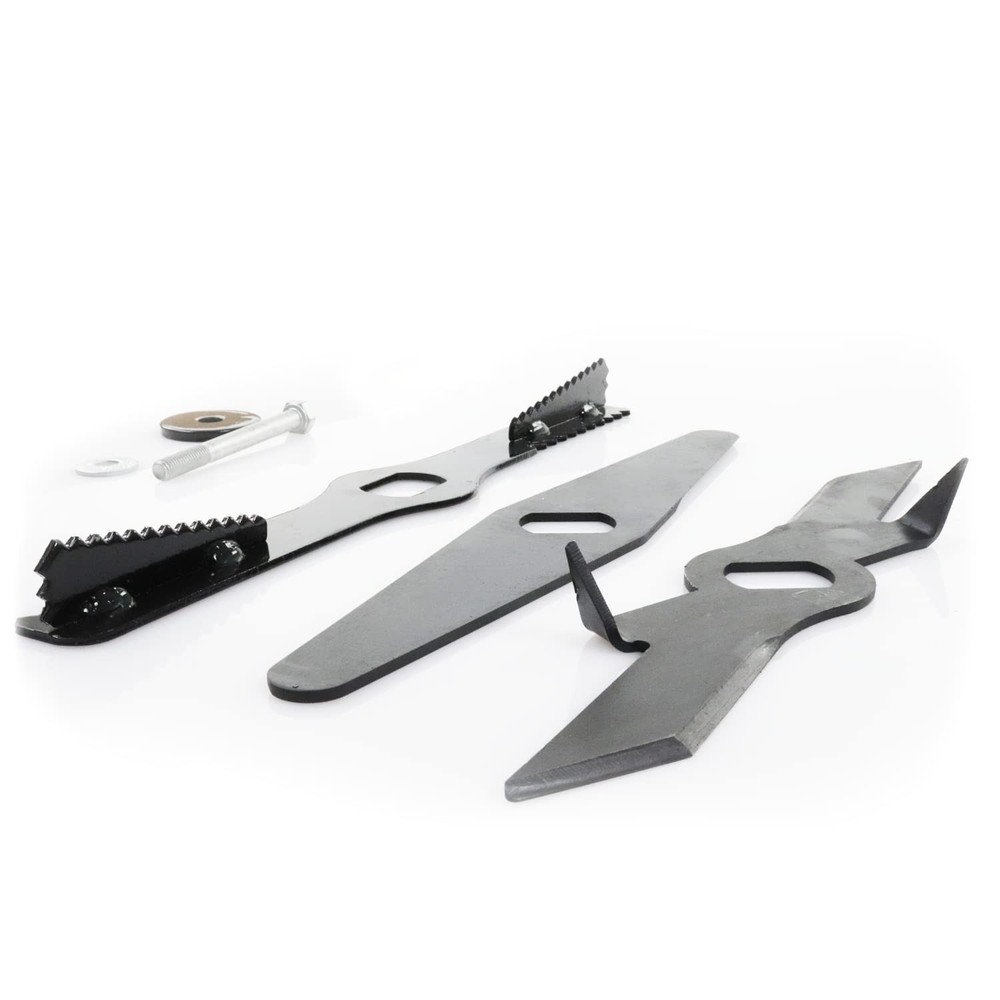 Wood Chipper Mulcher Leaf Shredder Replacement Blade Set (3pcs) (Also Compati...