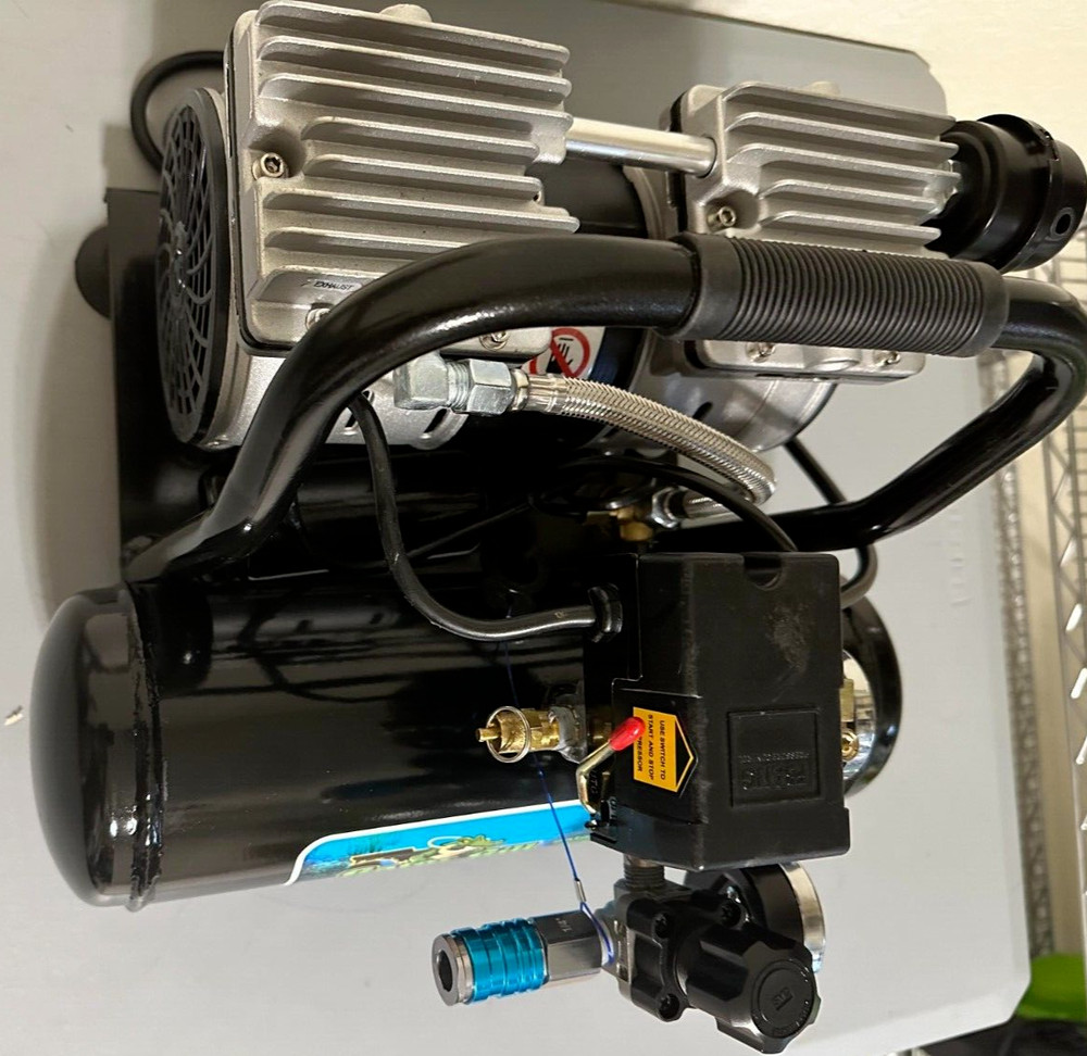 Hookah diving Compressor 120-volt 6.9 amps "Reef Cutter" 5.2cfms quick fill