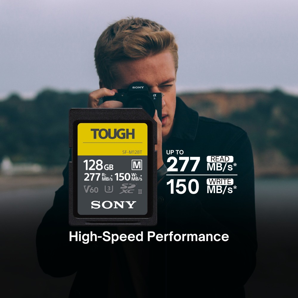 Sony 128GB SF M Series High Speed Tough SD Card 2 Pack Card Reader ELITE