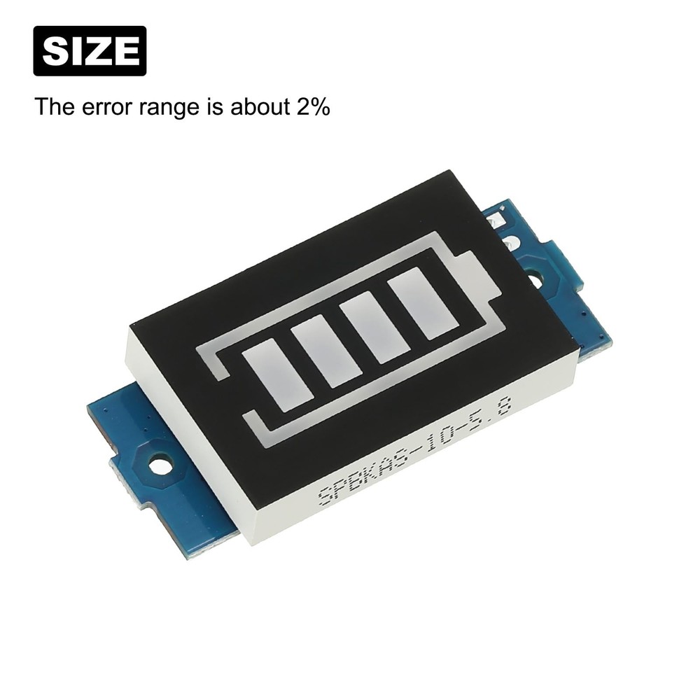 4Pcs Battery Indicator Display Capacity 2S 8.4V LED Display Blue Battery Char...