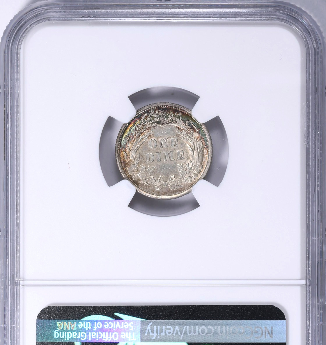 1893 10c NGC UNC DETAILS ~ ATTRACTIVE UNCIRCULATED SILVER BARBER DIME