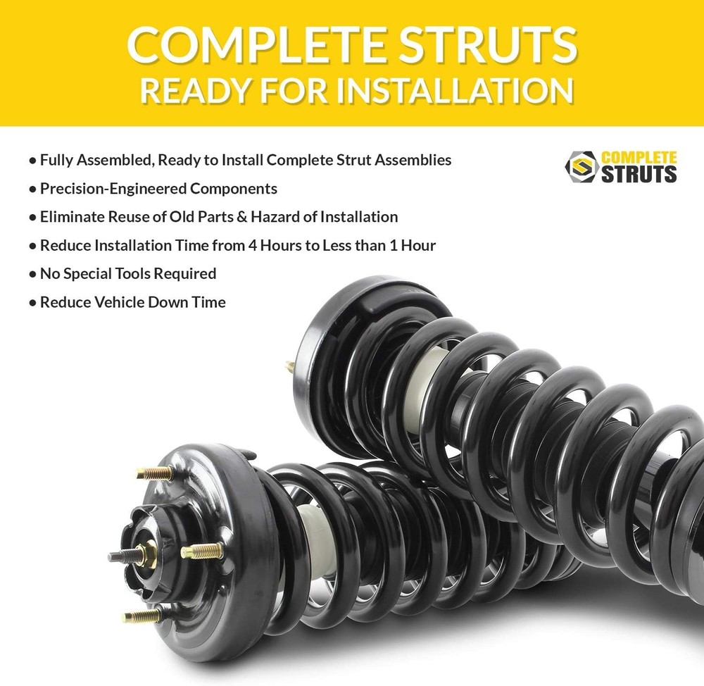 4Pc Front Rear Complete Strut Spring Assembly 2008-2013 Toyota Highlander AWD