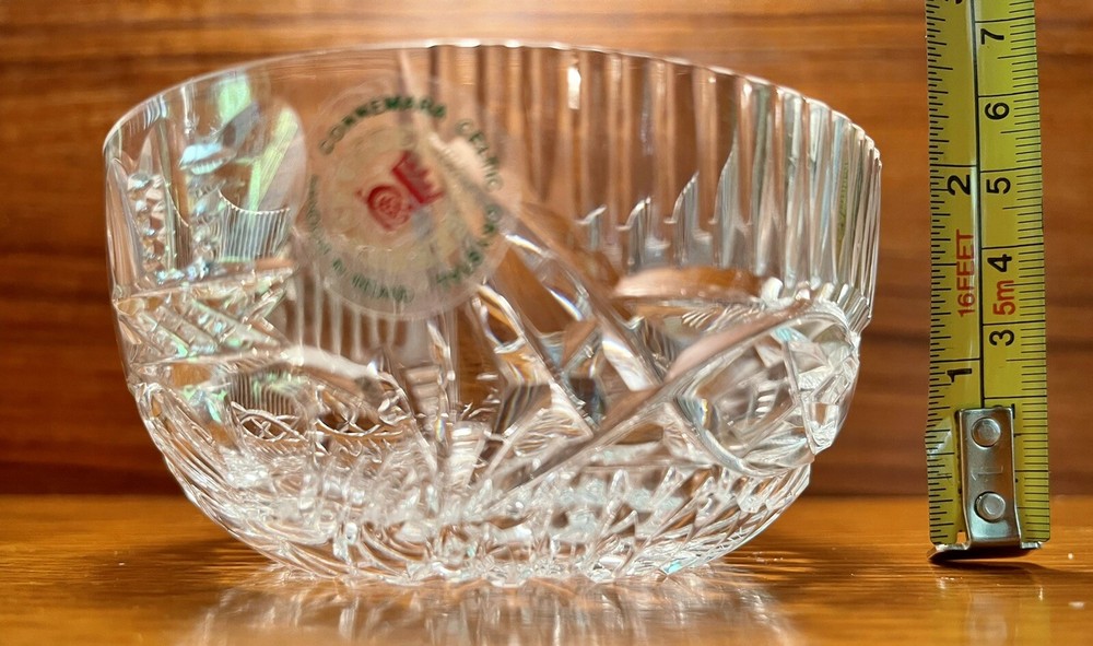 Connemara Celtic Crystal Demonstration Bowl. Handmade. 4” Diameter. Pristine.