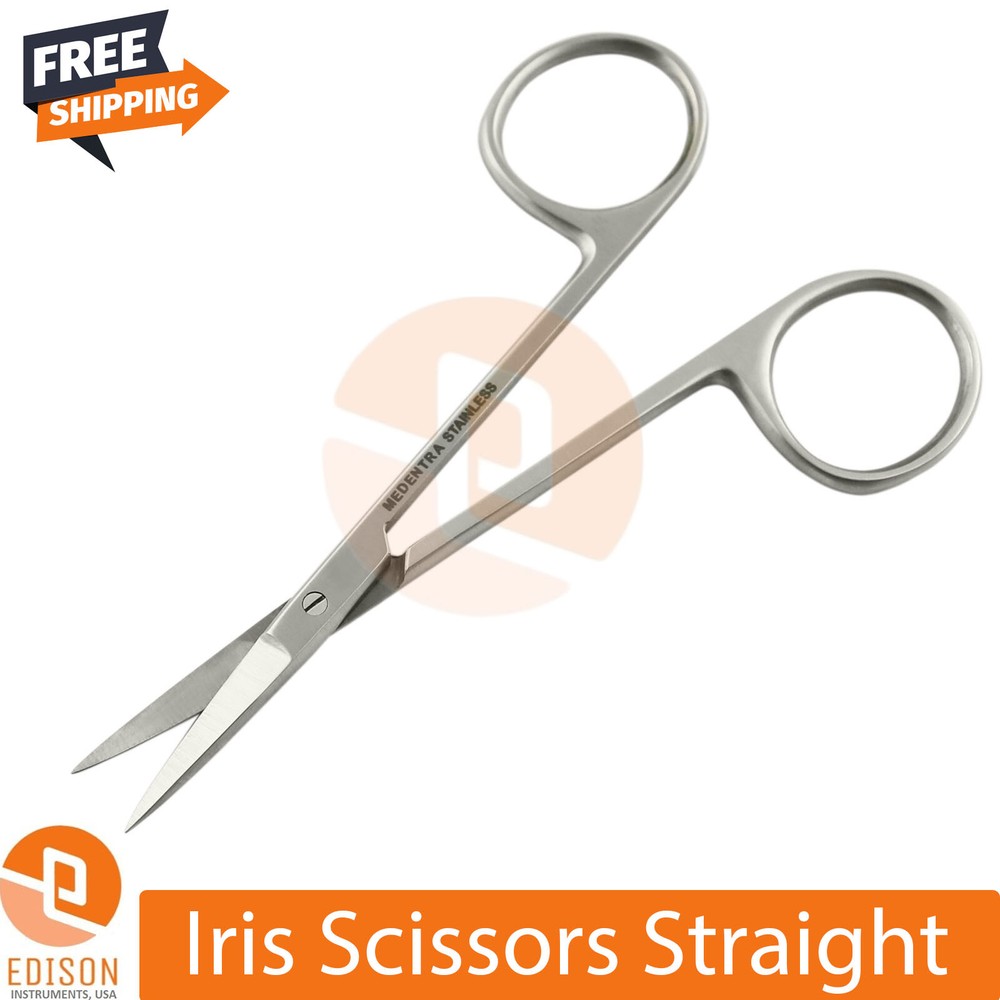 3Pcs Iris Scissors Straight 11.5cm Delicate Tissue Dissect Surgical Instruments