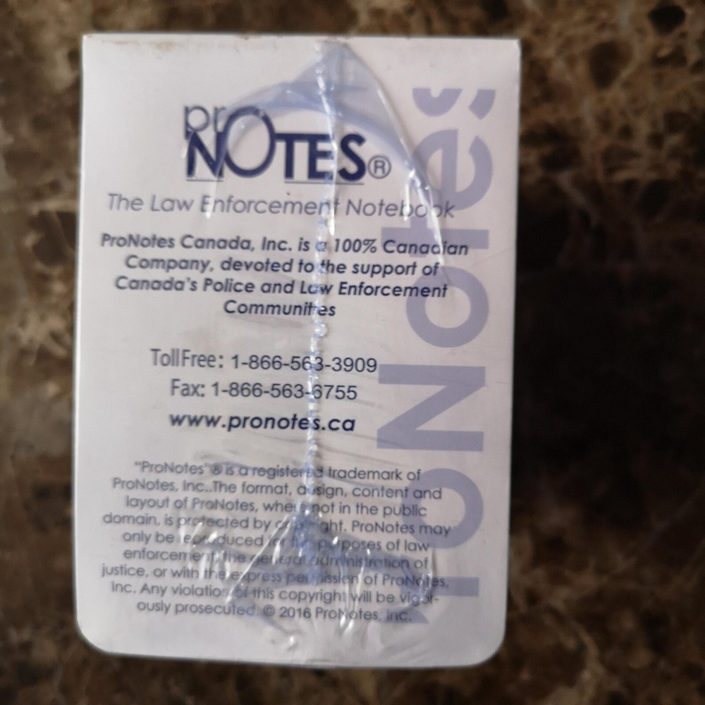 law enforcement memo book/notepad