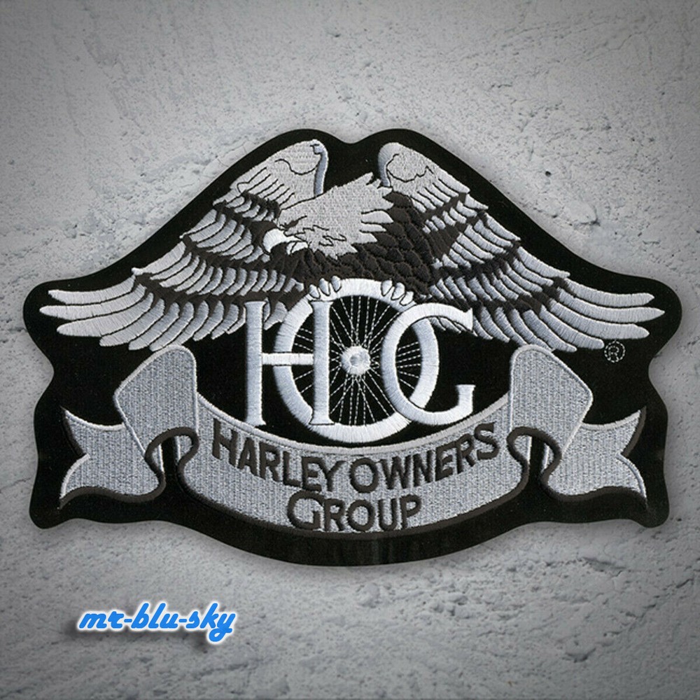 Small Silver Heritage Eagle Patch ~ Harley Davidson Owners Group HOG H.O.G.