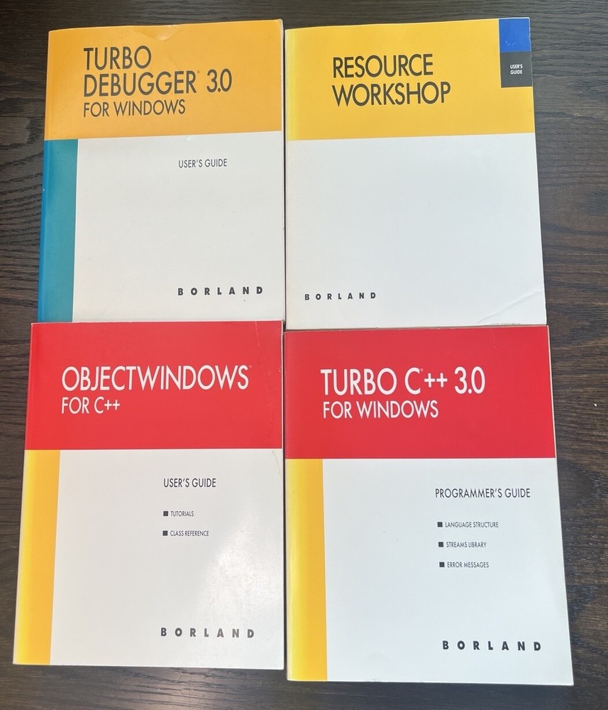 Borland Turbo C++ Visual Edition & Tools For Windows Version 3.1 3.5” Disks