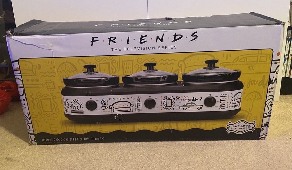 Friends Three 2.5 Qt Buffet Server Triple Slow Cooker