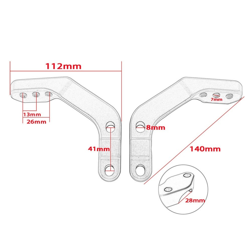 Handguard Support Bracket Mount 28mm Handlebar Guard Clamp Universal for 9833