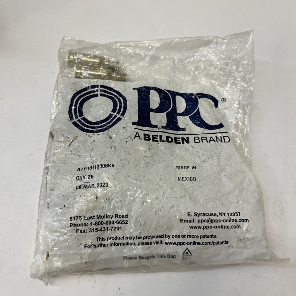 25-PACK BELDEN PPC ATP10-10006KV