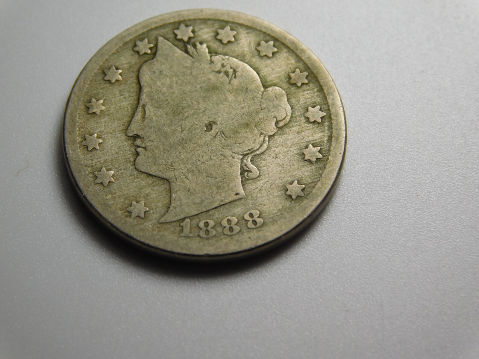 OLD US COIN 1888 LIBERTY HEAD V NICKEL