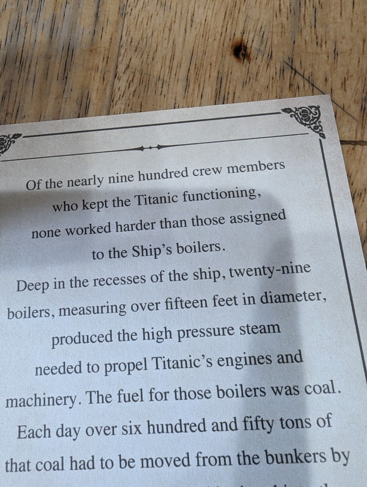 Titanic Authentic Coal In Case, Comes With COA