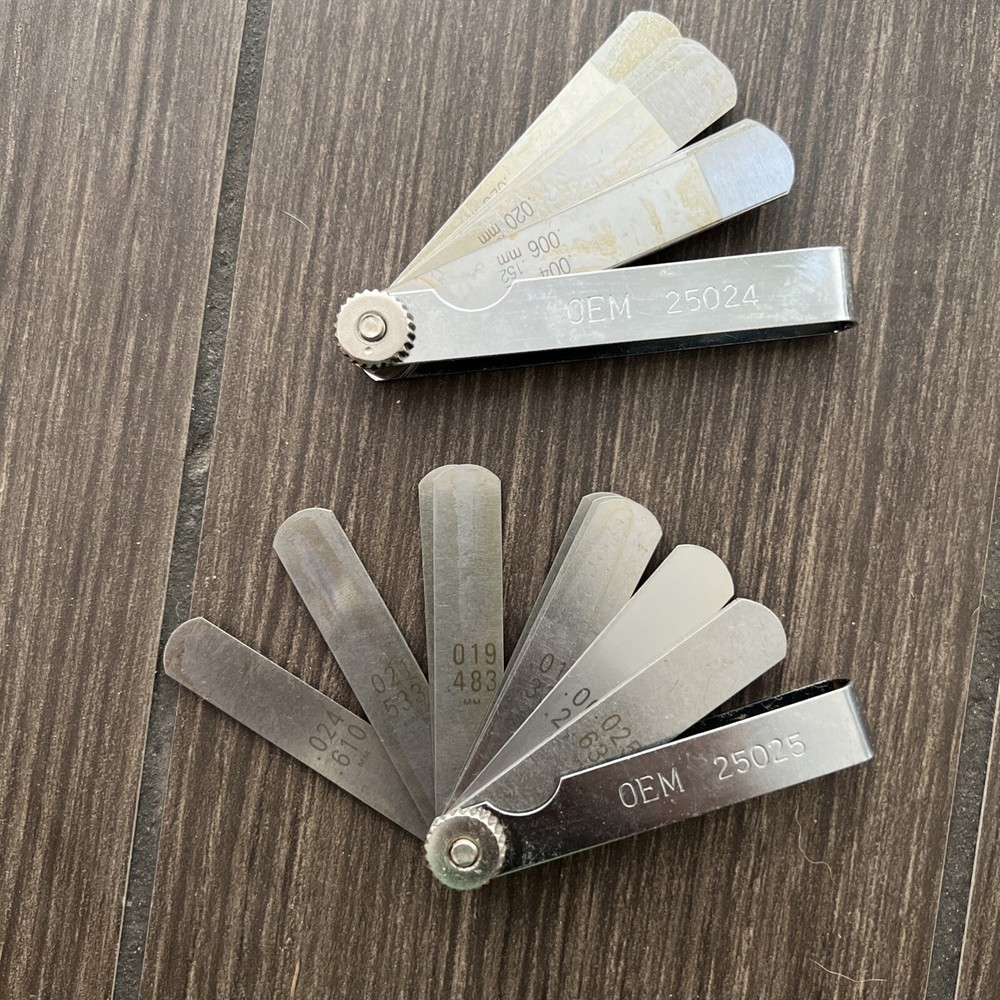2 OEM Tools 25025 & 25024 Blade Master Feeler Gauge