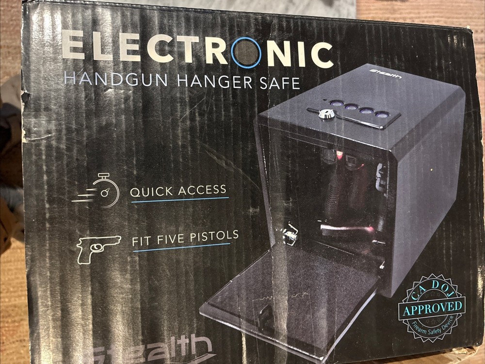 Stealth Handgun Hanger Safe Quick Access Electronic Pistol Security Gun Box