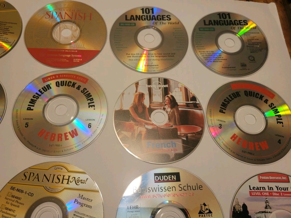 28 - Loose PC & CD Lot Various Language, Learning Typing & More ALL PHOTOGRAPHED