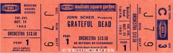 5 1968 -74 UNUSED FULL TICKETS George Harrison Dead Deep Purple Doors reprint