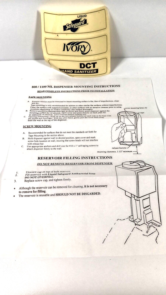 Generic White Soap Dispenser for Home Office Restaurant