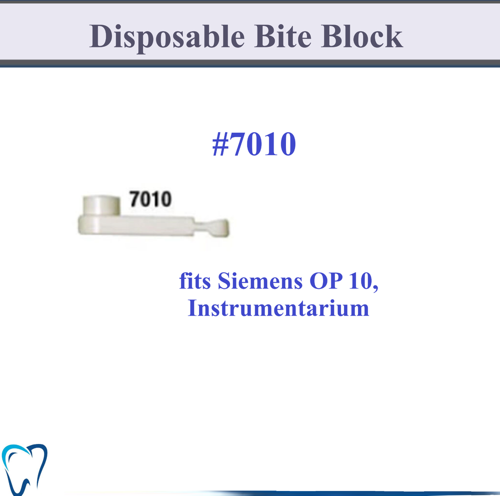 Panoramic X-ray Machine Disposable bite blocks All Models, Gendex, Belmont, 7095