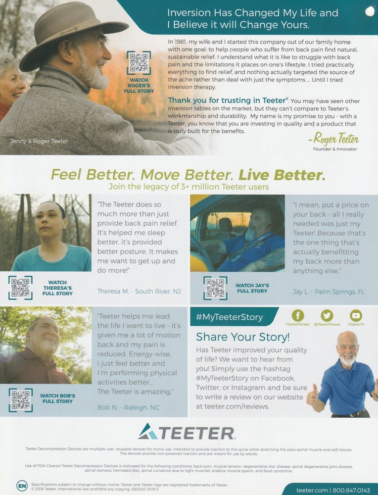 teeter inversion table used