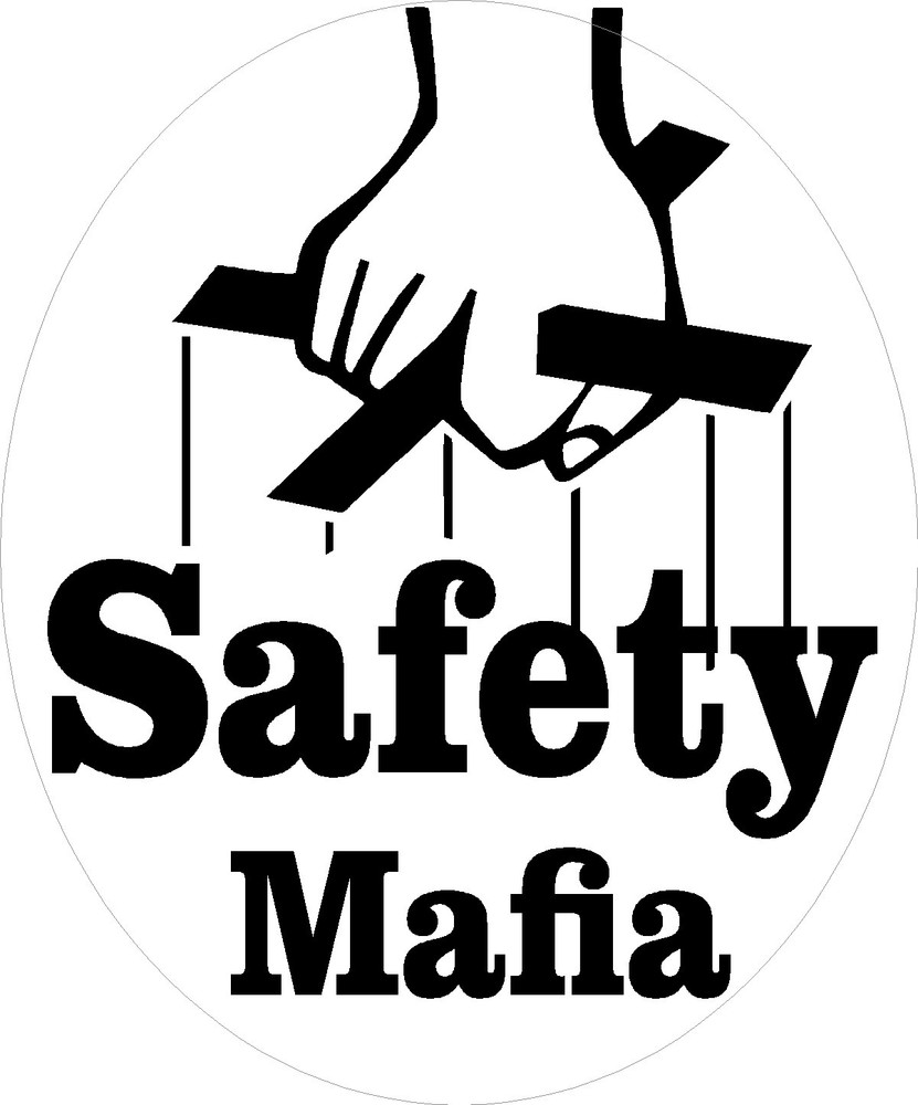 Safety mafia hard hat sticker, CS-18