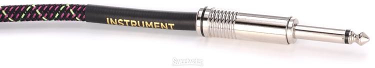 Ernie Ball EB6431 Braided Instrument Cable - 18 foot, Purple Python