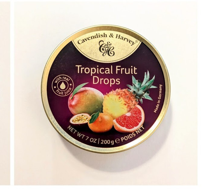 Cavendish & Harvey Hard Candy Drop  Tropical Fruit Mixed