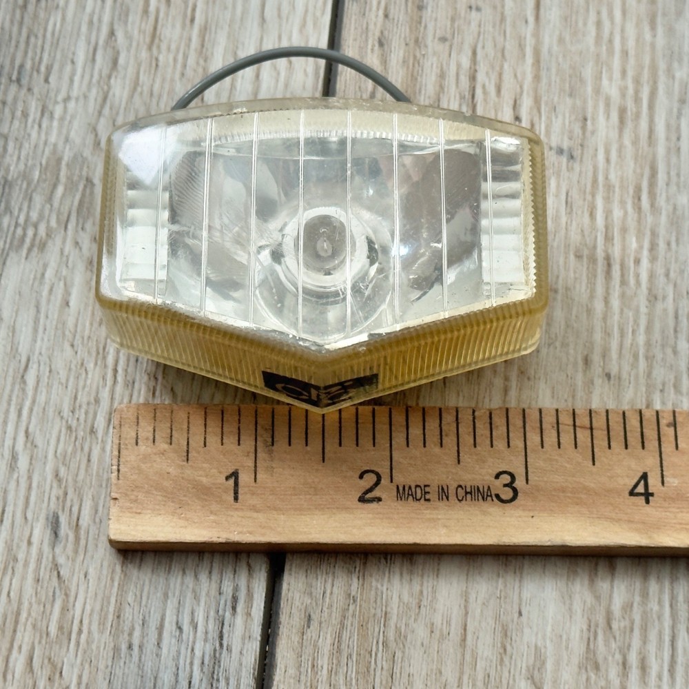 Vintage Cycle Products Plastic Bicycle Light Lens Untested Read
