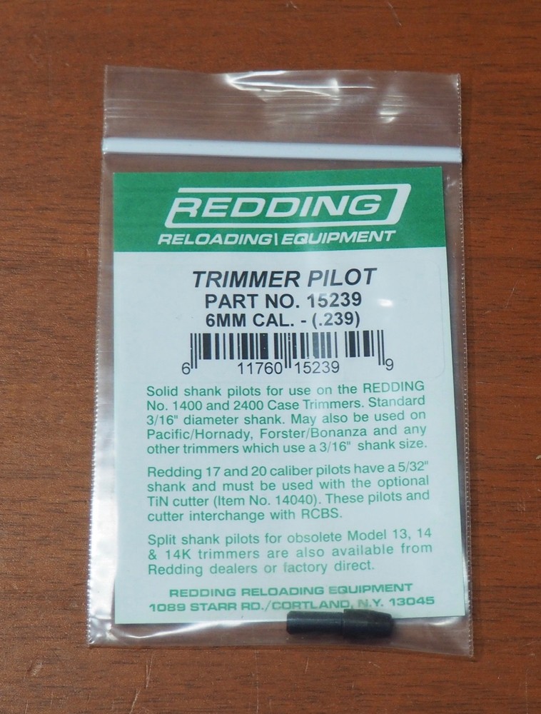 Redding Trimmer Pilot-6mm-(15239) .239 Diameter