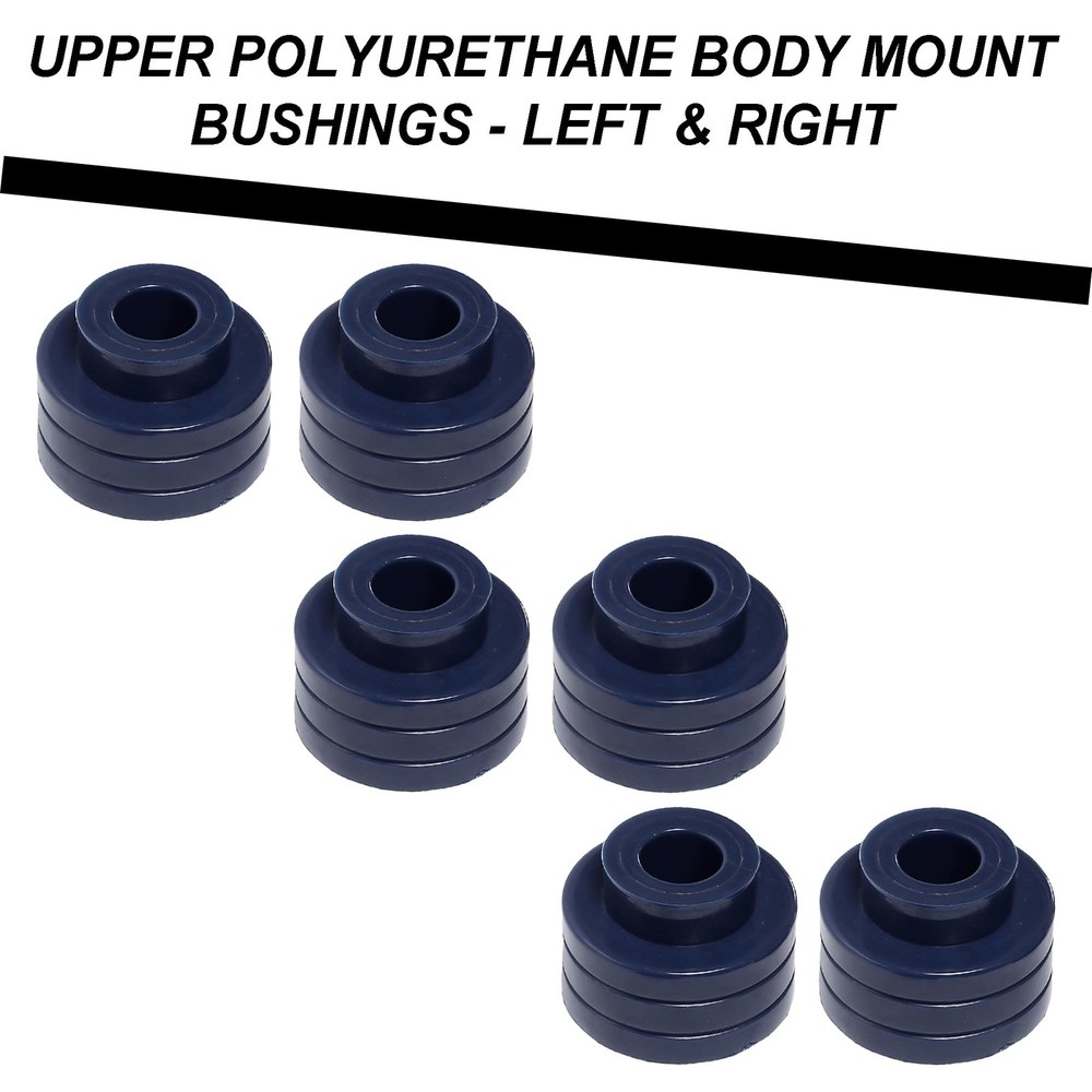 Complete Front & Rear Body Cab Mount Bushing Kit 12 pcs in High Grade Polyure...
