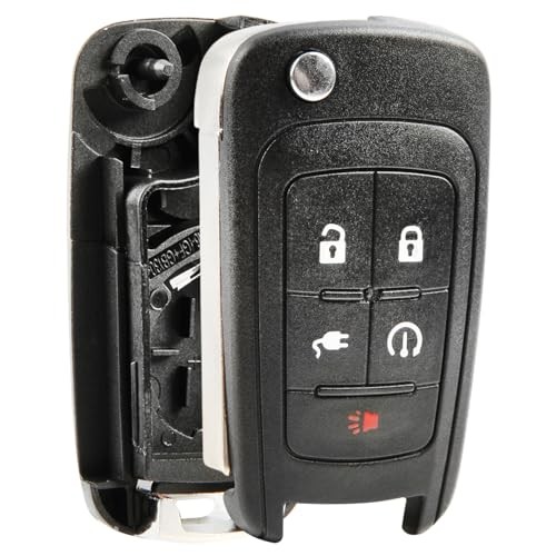 Replacement for 2011-2015 Chevrolet Volt 5-Button Remote Key Fob Shell Case One