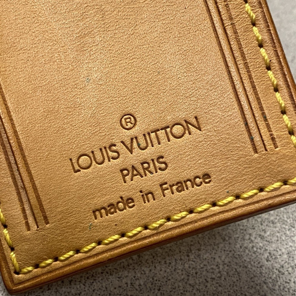 Authentic Louis Vuitton Luggage Tag Excellent Condition