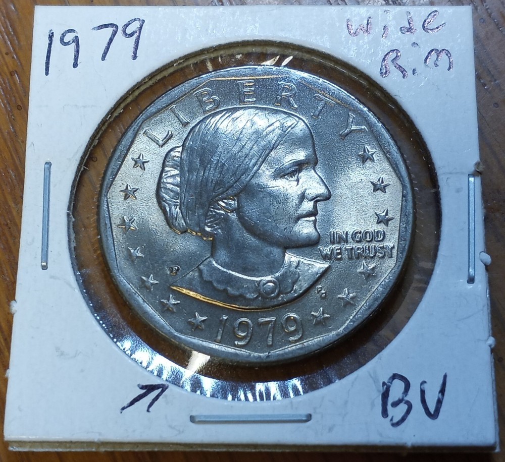 3 - 1979 P SBA Wide Rim UNC