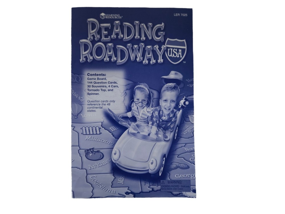 Learning Resources Reading Roadway Comprehension Board Game Home School LER 7025