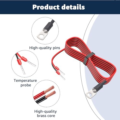 Temperature Sensor Replacement for Victron Energy - Compatible with Quattro &